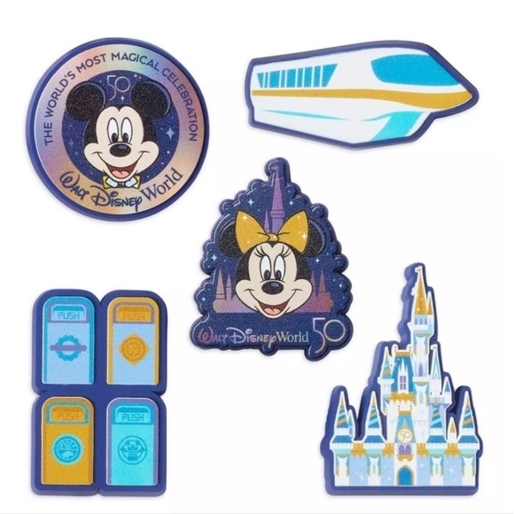 Walt Disney World 50th Anniversary Jibbitz Set by Crocs - Picture 1 of 6